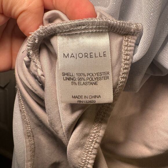 Majorelle Rina Dress in color Plated Midi Light Blue Glittery Evening Party XS - Picture 5 of 8